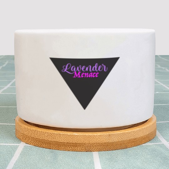 Lavender Menace Black Triangle Plant Pots