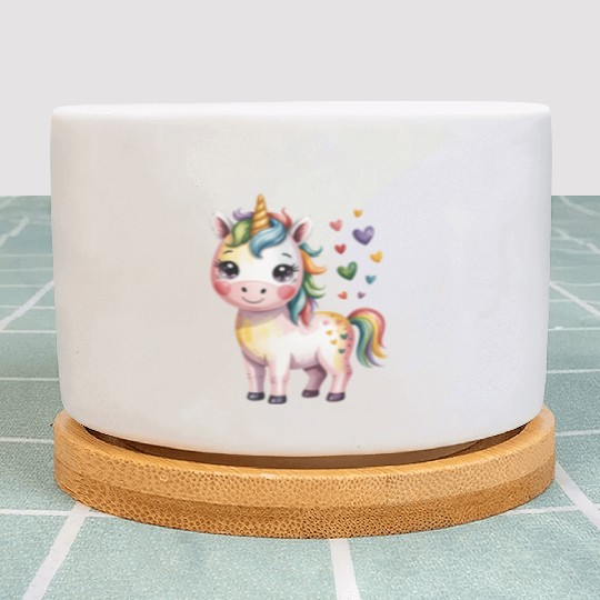 Believe in Magic – Cute Rainbow Unicorn Fantasy Plant Pots