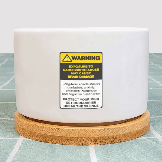 Warning Plant Pots