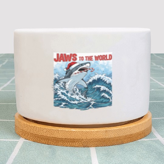 Jaws to the World – Christmastime Shark Attack Plant Pots