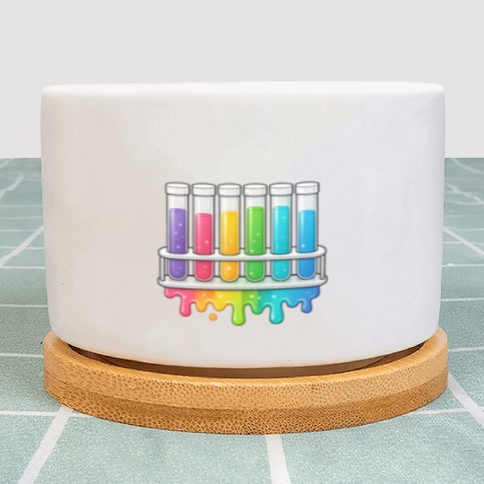 Chemistry Test Tube Design Plant Pots