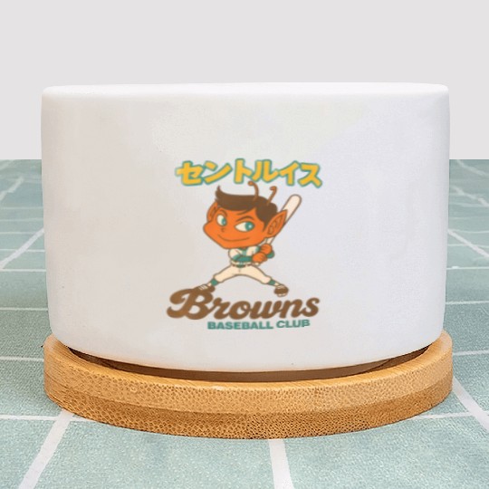 Vintage St Louis Browns Baseball Japan Version Plant Pots