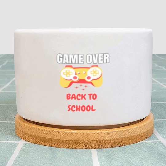 Funny Game Over Back to School Plant Pots