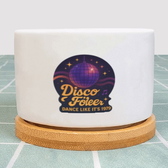 Disco Foiler 1970s Dance Plant Pots