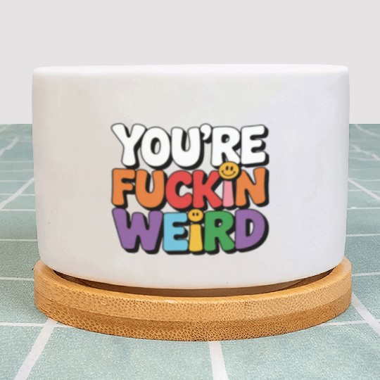 Colorful Affirmation Statement Plant Pots