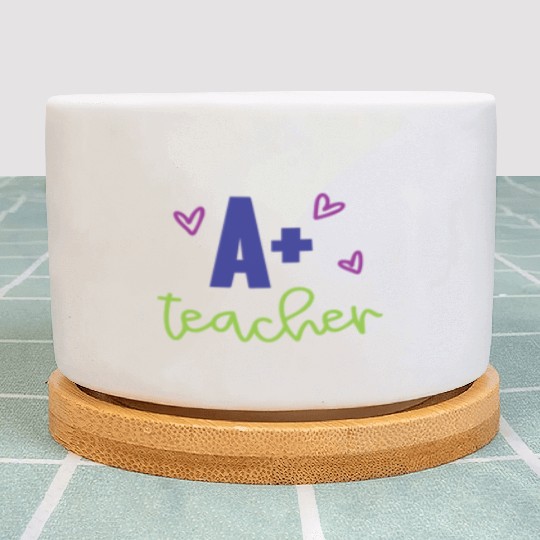 A+ Teacher – Appreciation Gift Plant Pots