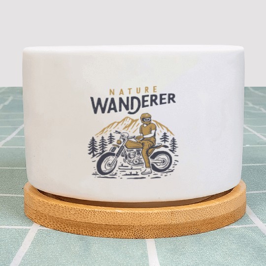 Nature Wanderer Biker Plant Pots
