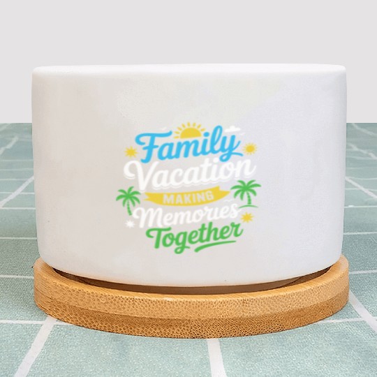 Family Vacation Memories Design Plant Pots