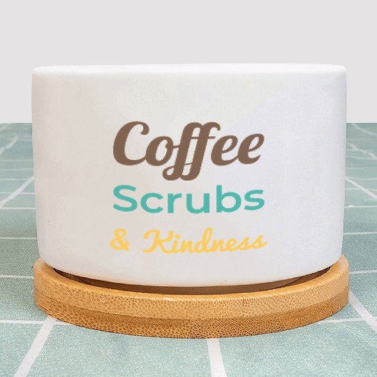 Coffee Scrubs Kindness Plant Pots