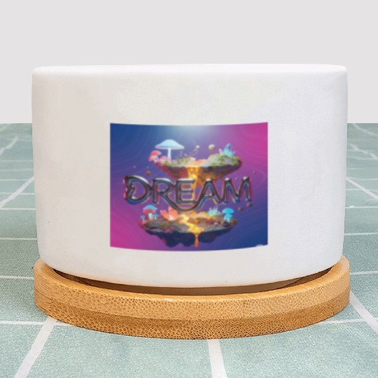 Vivid Dreamscape Fantasy Design Plant Pots
