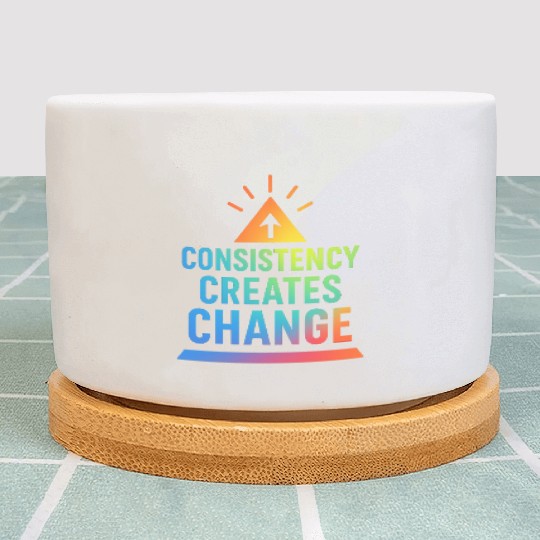 Inspirational Growth Triangle Design Plant Pots