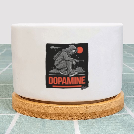 Neon Skater with Vapor Trail and Red Moon Plant Pots