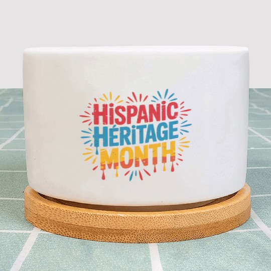 Hispanic Heritage Month Celebration Design Plant Pots