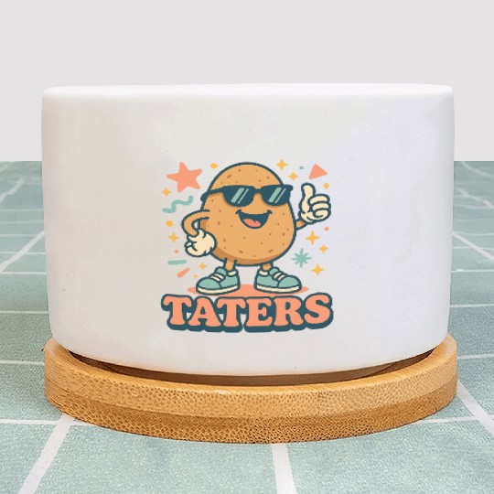 Taters – Cool Potato Retro Style Plant Pots