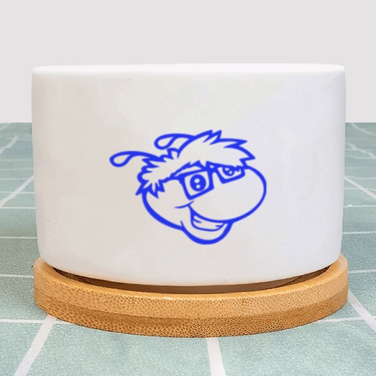 Nerd Caterpillar Intelligent Geek Worm Glasses Fun Plant Pots