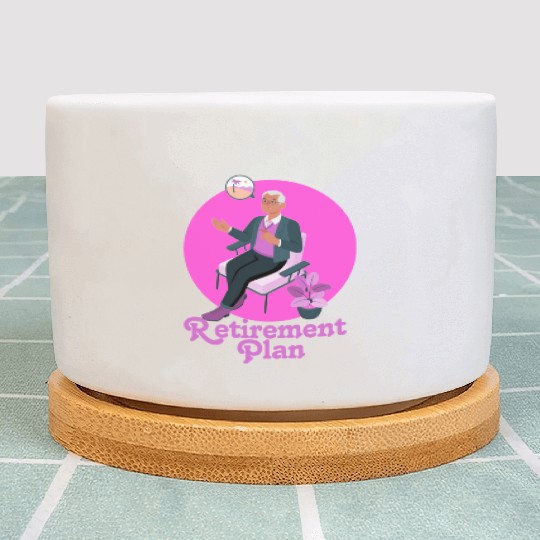 Retirement Planning Illustration Plant Pots