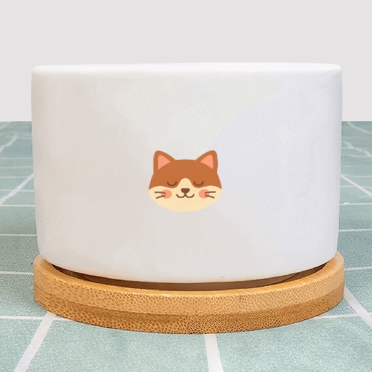 Minimal Cat Face – Cute Kitty Plant Pots