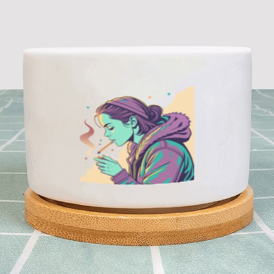 Lost in Her Thoughts Plant Pots