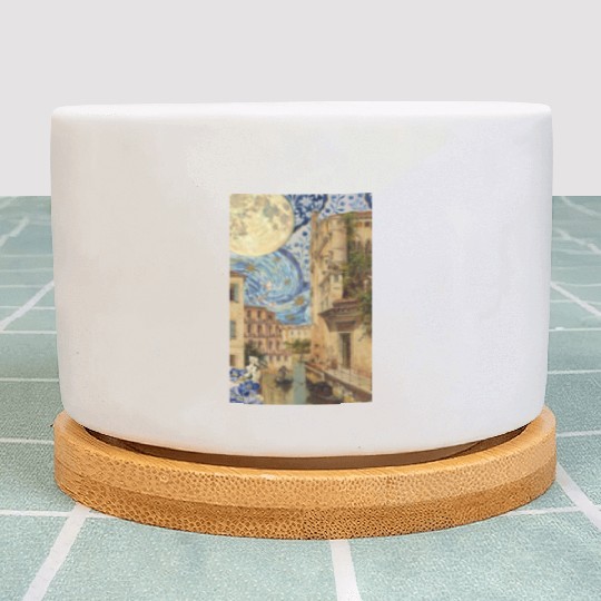 Dreamscape Urban Fantasy Artwork Plant Pots