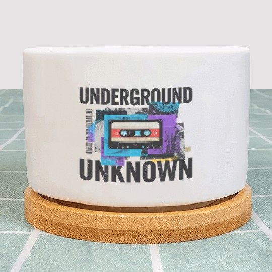 Underground Cassette Tape Urban Art Plant Pots