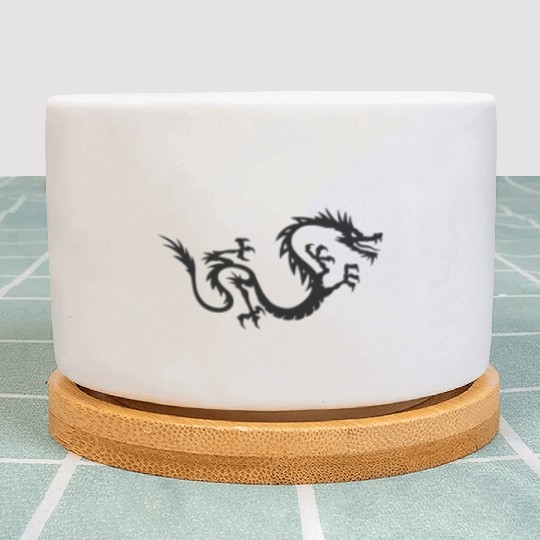 Chinese Dragon Tattoo 3 Plant Pots