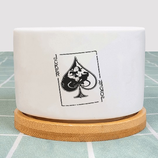 joker spade playing card Plant Pots