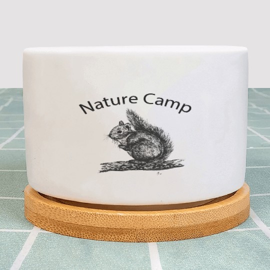 Nature Camp Squirrel Plant Pots