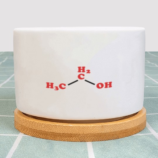 Alcohol Ethanol Molecular Chemical Formula Plant Pots