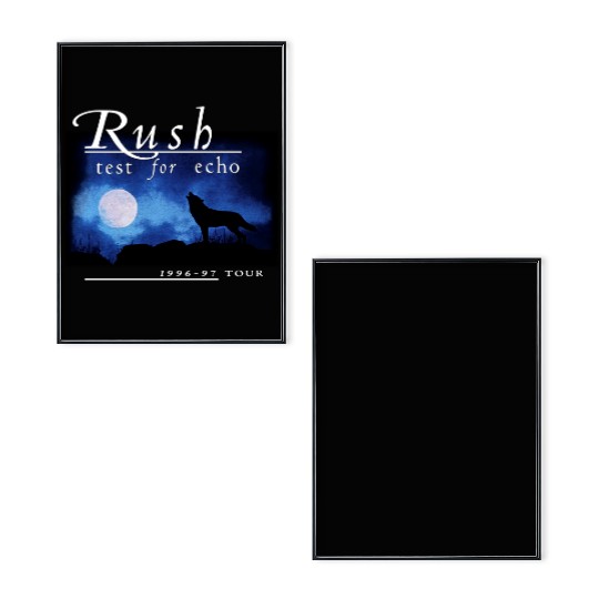 vintage 1996 Rush Test For Echo Tour Poster Set