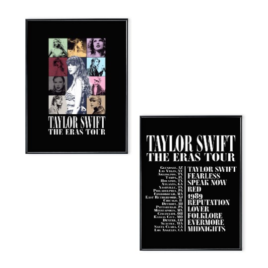 Two Sided Eras Tour Concert Poster Set, Eras Tour Sweat a capuche