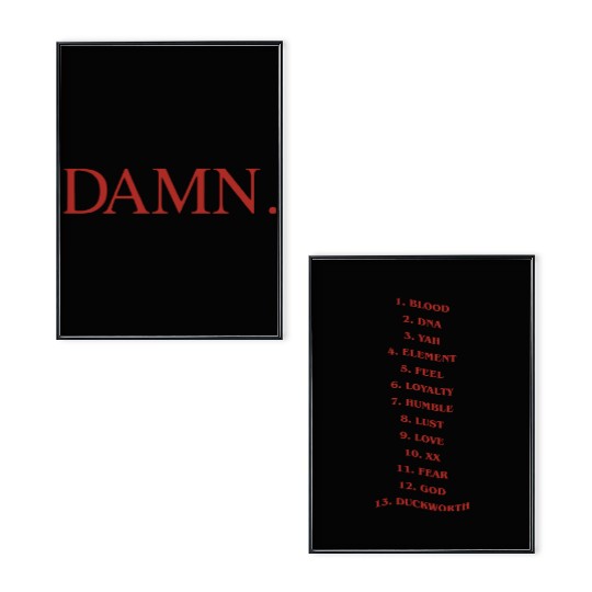 Kendrick Lamar Poster Set DAMN. Album Tour Vintage TPAB Mr. Morale