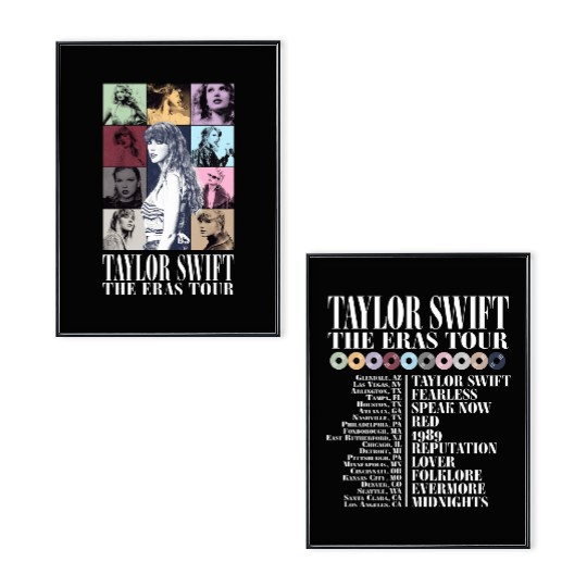 Two Sided Eras Tour Concert Poster Set, Eras Tour Poster Set, TS Merch