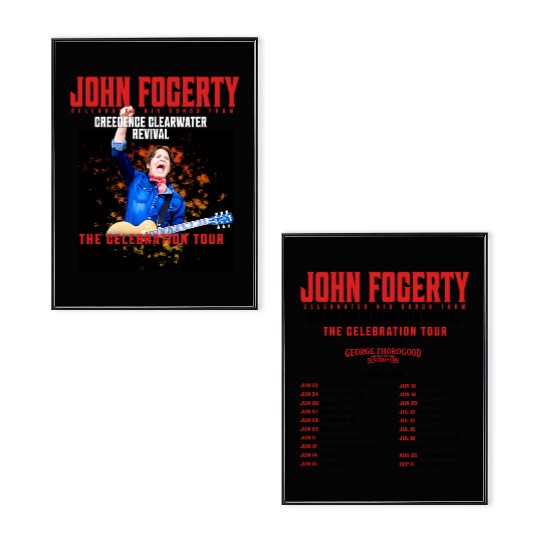 John Fogerty The Celebration Tour 2024 Double Sided Poster Set