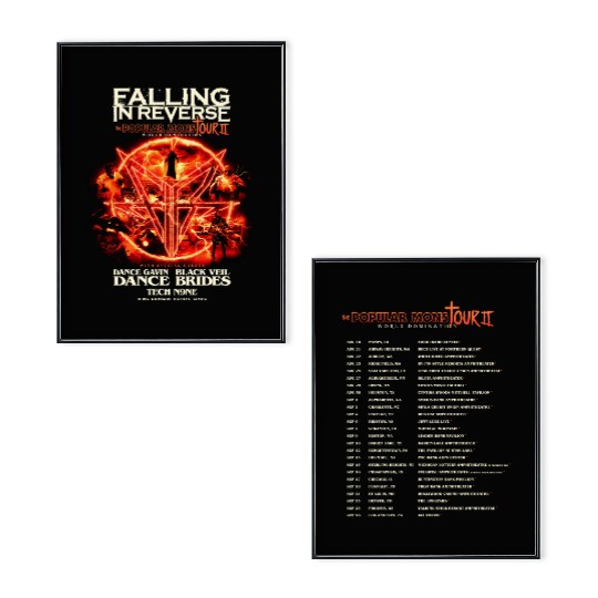 Falling in Reverse - Popular Monstour II 2024 Double Sided Poster Set