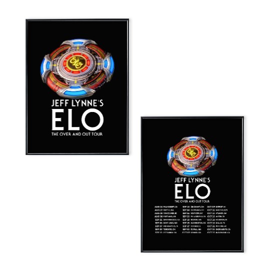 Jeff Lynne's ELO - The Over and Out Tour 2024 Double Sided Poster Set