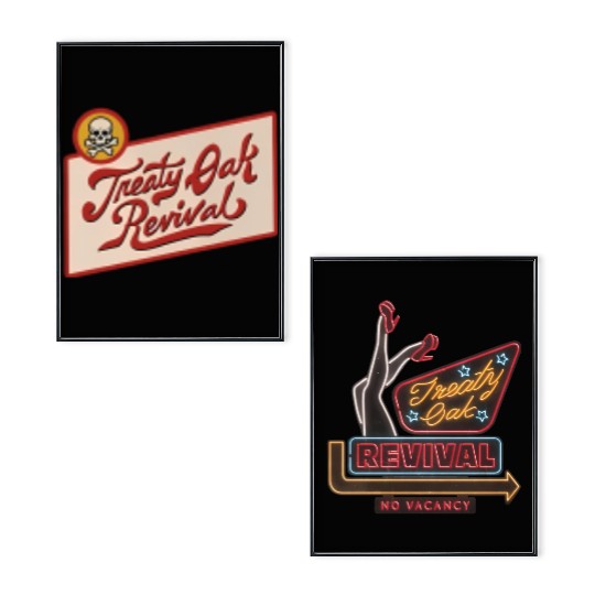 Treaty Oak Revival Poster Set, No Vancy Cotton Pullover for Music Fans & Casual Wear