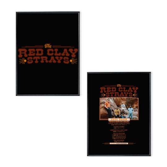Discover Red Clay Strays Tour Poster Set, Concert Crewneck, The Red Clay Strays Merch