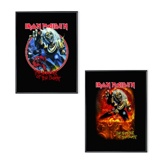 IRON MAIDEN THE NUMBER OF THE BEAST 666 Poster Set