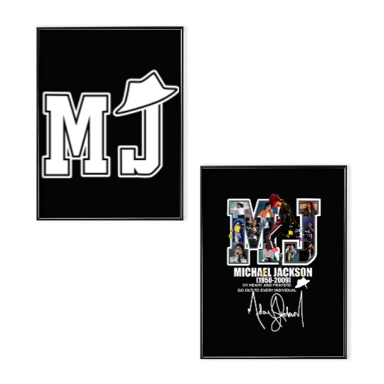 Classic Vintage Michael Jackson Double Sided Zipper Poster Set | Unisex Zip Up Jacket