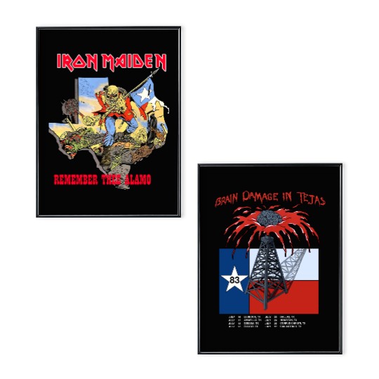 Iron Maiden "Trooper Alamo"  Double Sided Poster Set - S - 3X