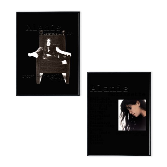 Vintage 1996 Alanis Morissette Jagged Little Pill Tour 1996 Poster Set