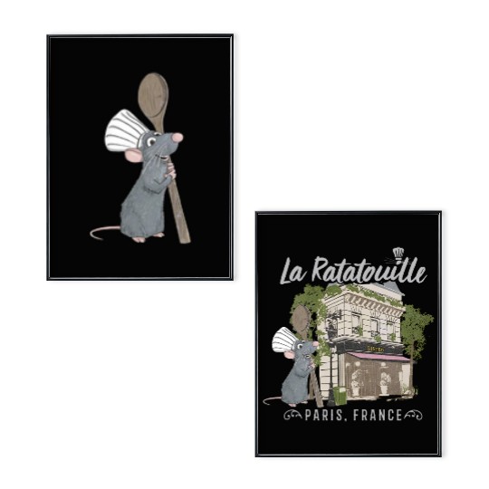 Two-sided Remy Ratatouille Comfort Colors Poster Set, Ratatouille Poster Set, Little chef Poster Set, Anyone can cook Poster Set, Matching Epcot Family Poster Set