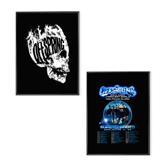 2025 The Offspring Supercharged Worldwide Poster Set, The Offspring Concert, The Offspring Fan Poster Set, The Offspring Merch, The Offspring Poster Set