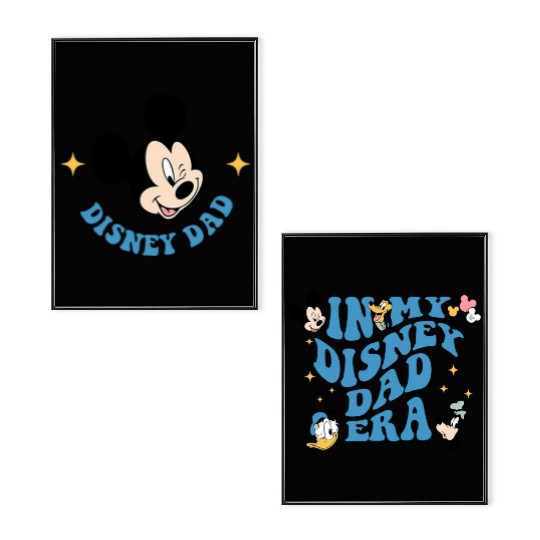 In my Disney Dad Era Poster Set,Disney Mickey Mouse Poster Set,Disney Poster Set For Dad, Father' Day Poster Set, Gift For Him,Disney Mickey Dada
