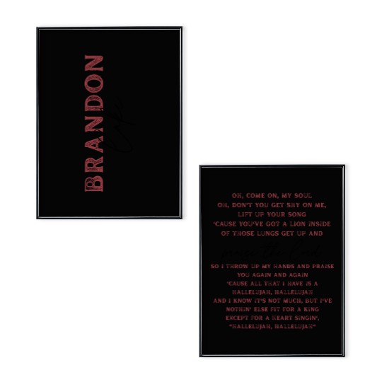 New Brandon Lake Gratitude Song Gift For Fans Unisex Poster Set