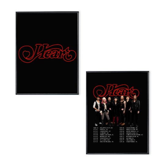 2025 Heart Band Royal Flush Tour Poster Set, Rock Band Heart 2025 Tour Poster Set S-4XL