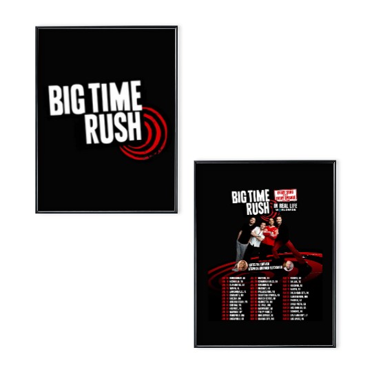 Big Time Rush In Real Life Worldwide Tour 2025 Poster Set, Big Time Rush 2025 Concert, Big Time Rush Fan Gift, Big Time Rush Merch, BTR Band Poster Set