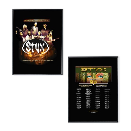 Styxs Band Concert 2025 The Brotherhood of Rock Tour Poster Set