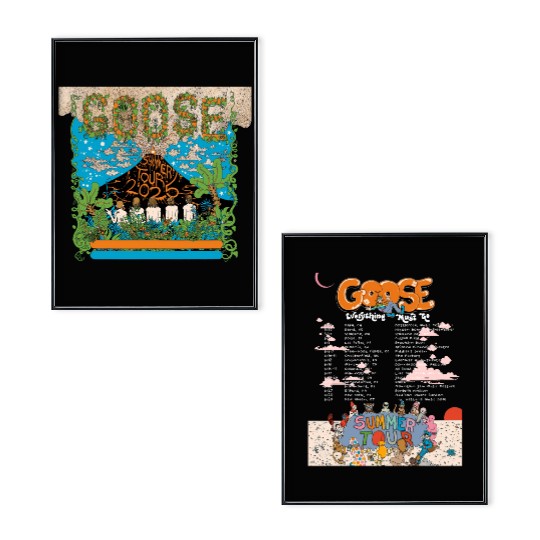 2025 Goose The Band Everything Must Go Summer Tour Poster Set, Goose The Band Fan Gift, Goose The Band Concert Merch, Goose The Band Graphic Poster Set
