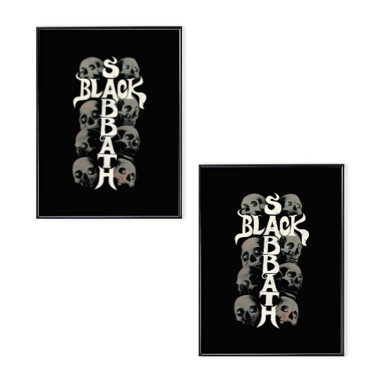 Vintage Black Sabbath Band Music Poster Set, Black Sabbath Music Poster Set, Black Sabbath lover Gift